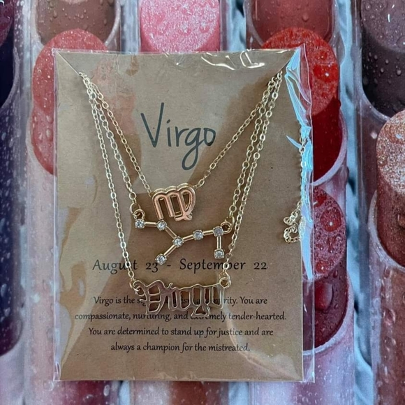 New Virgo Zodiac Sign Necklace - Picture 1 of 5